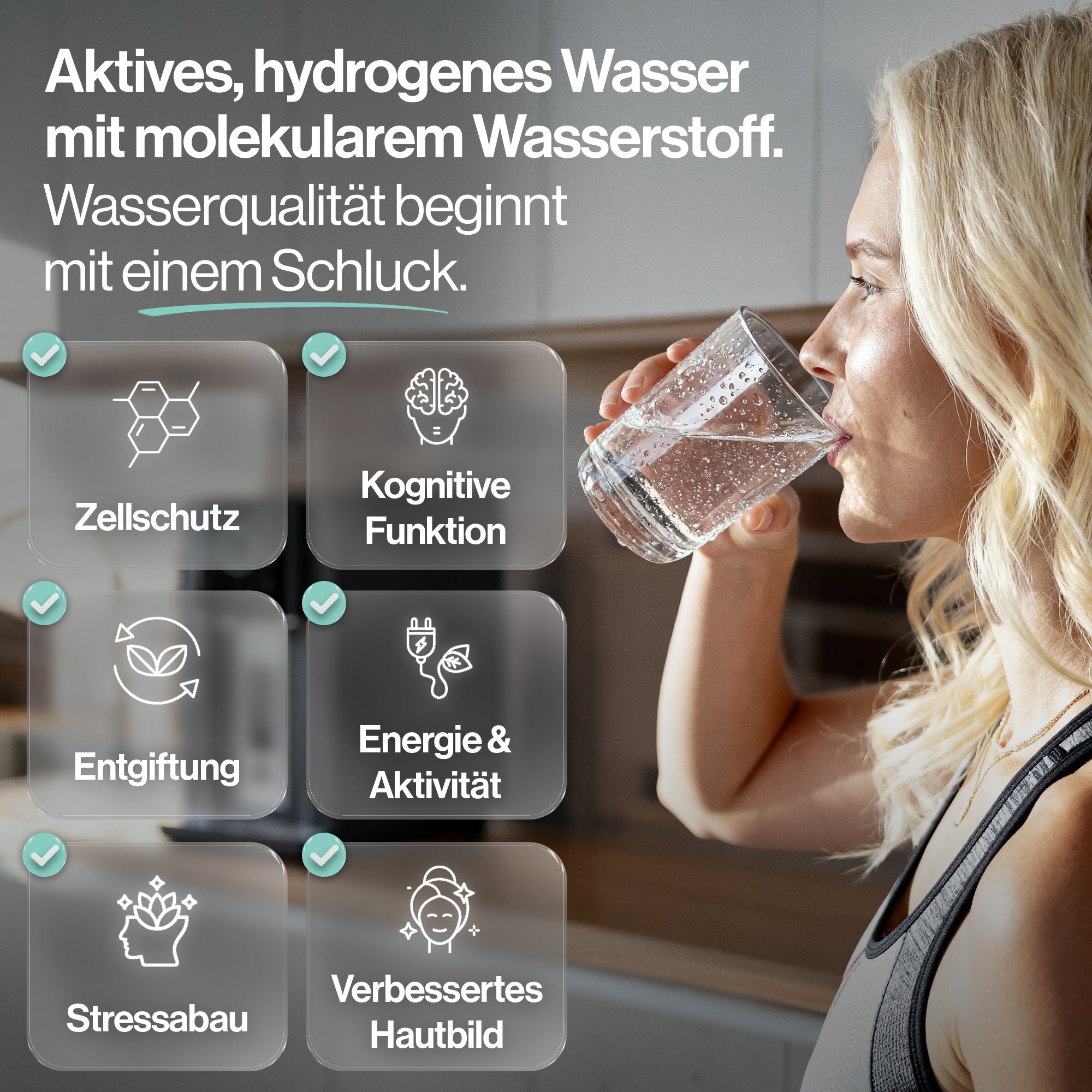 FILTDROP Hydrogen Umkehrosmoseanlage – 4in1 Premium RO-System für reines Trinkwasser