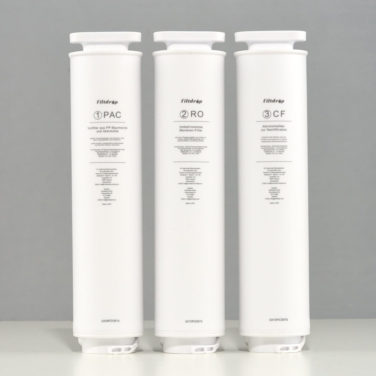 Filtdrop Ersatzfilter für Hydrogen Umkehrosmoseanlage